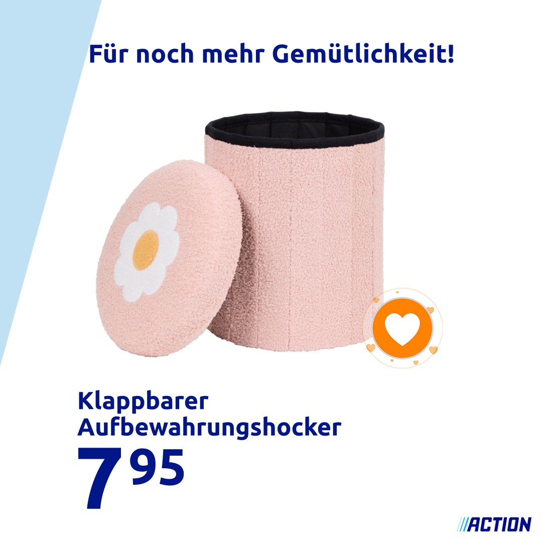Hol dir Ostern nach Hause! 🌸🐣 Dieser Hocker sorgt für Frühlings-Vibes und ist auch noch superpraktisch: https://go.action.com/H6