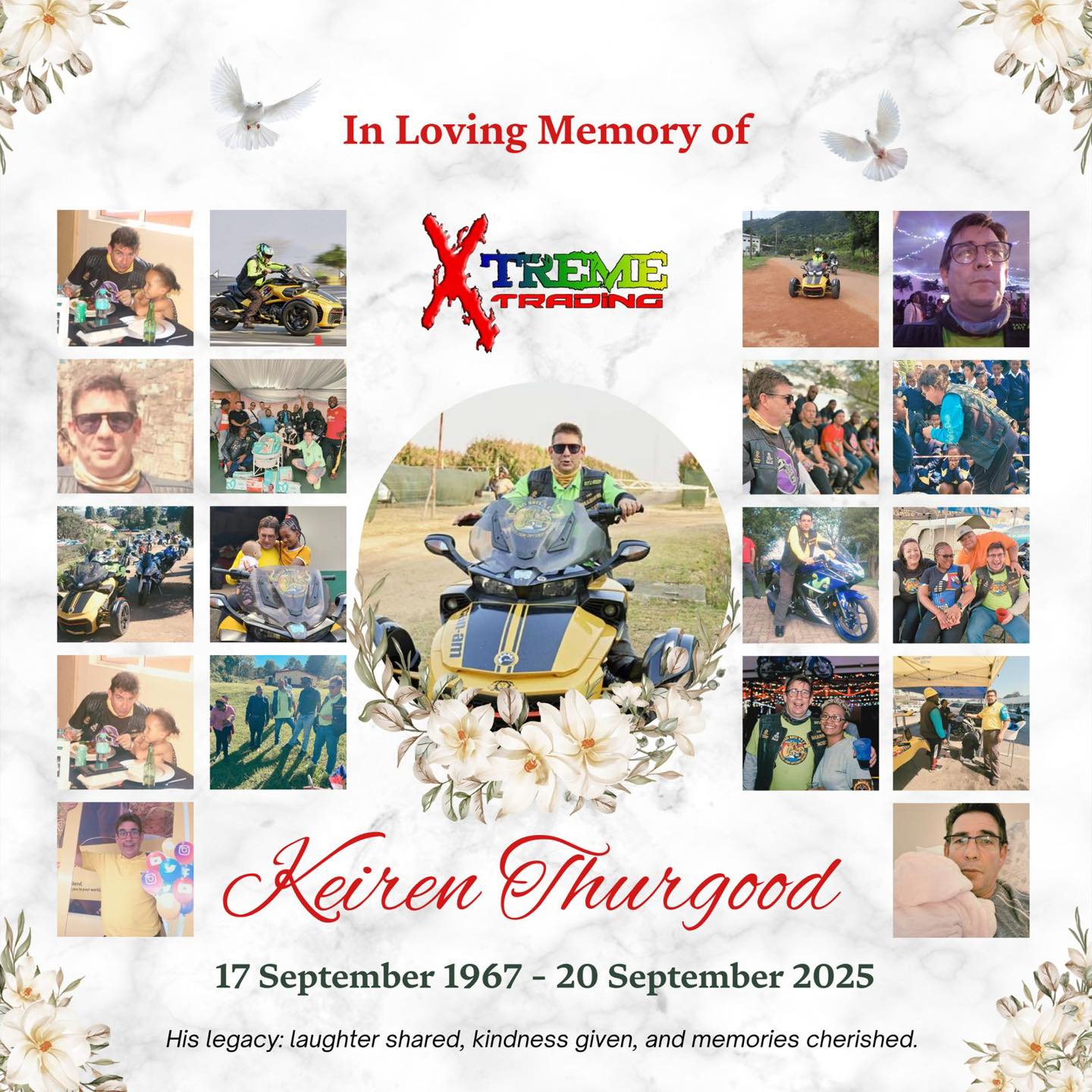 Xtreme Trading - 🌹 In loving memory of Keiren Thurgood 🌹... | Facebook