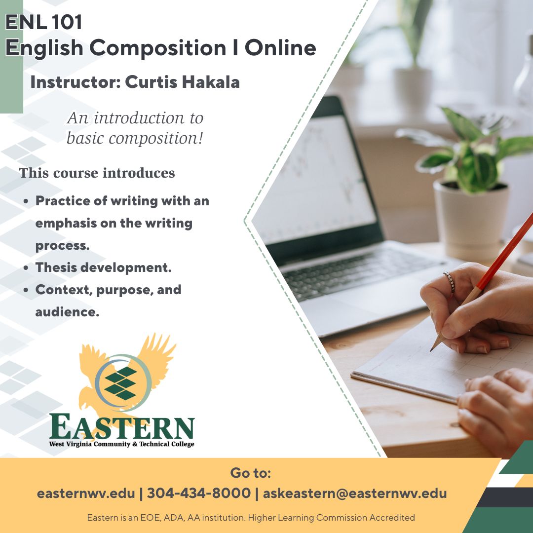 Eastern - Sharpen your writing in just 8 weeks—fully online. ️ ENL 101 ...