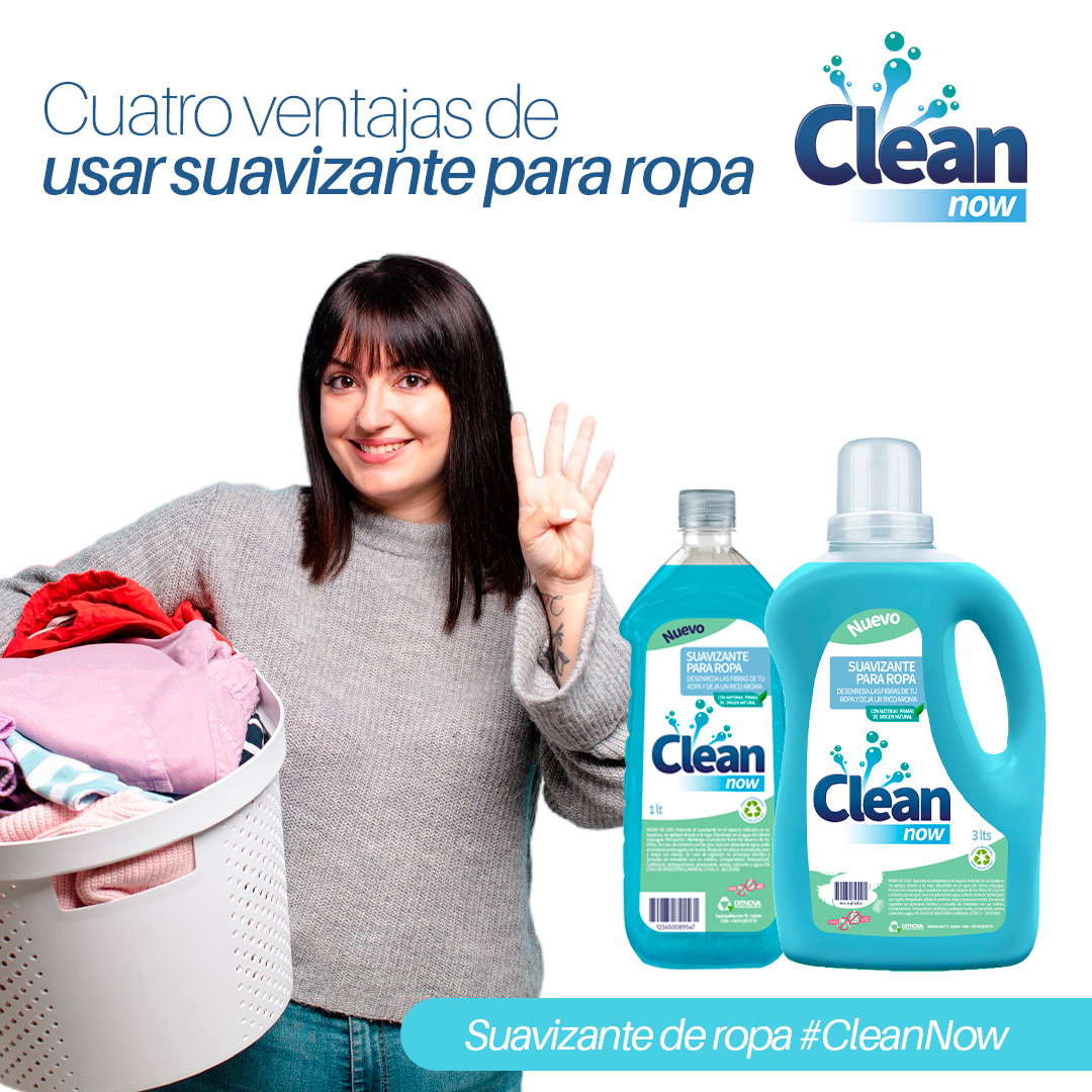 Clean - ¿Conoces las ventajas del suavizante líquido Clean Now? 😄 Aquí ...