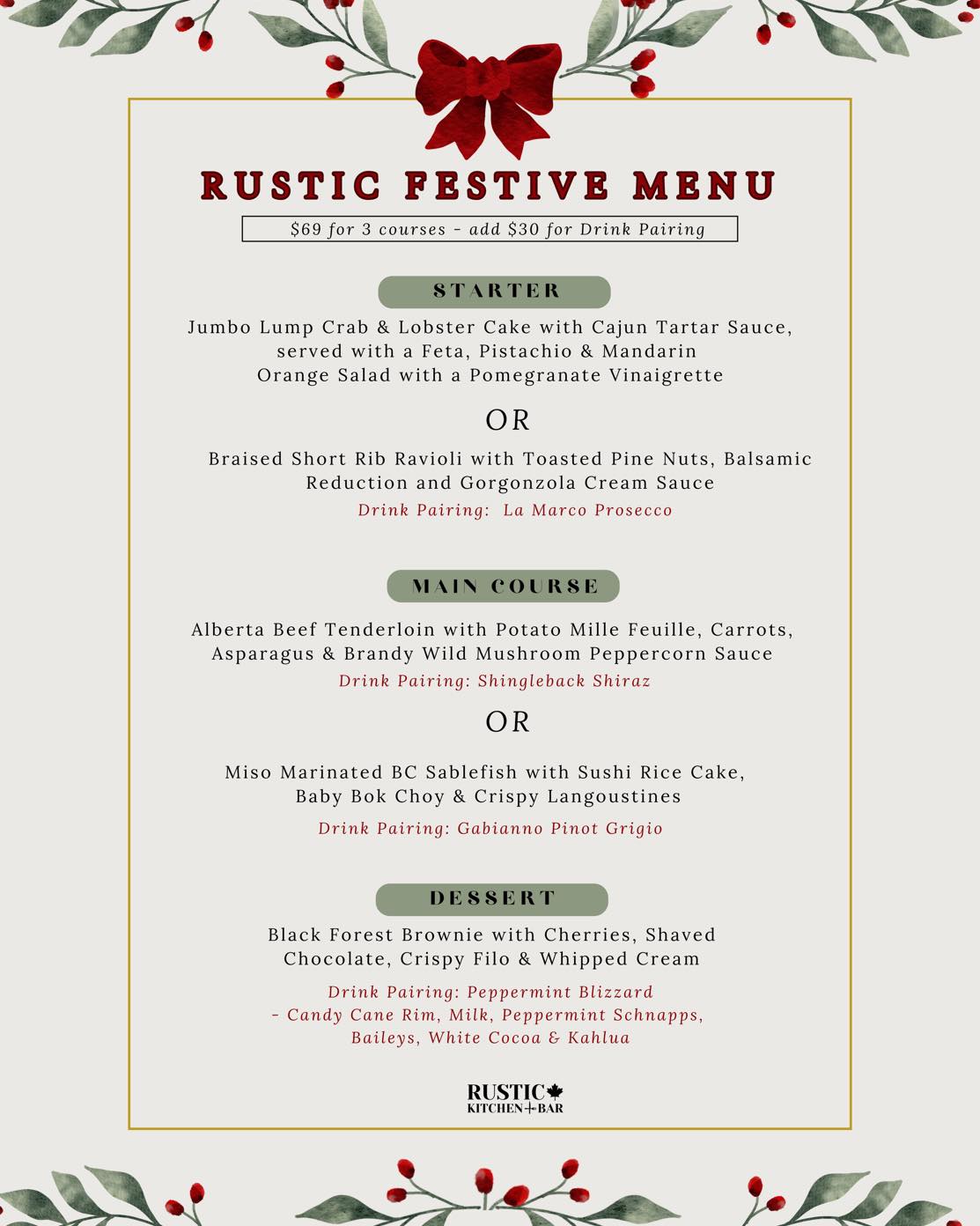 Rustic - 🎄 A Rare Treat from Rustic 🎄 We’re almost never open Sundays ...