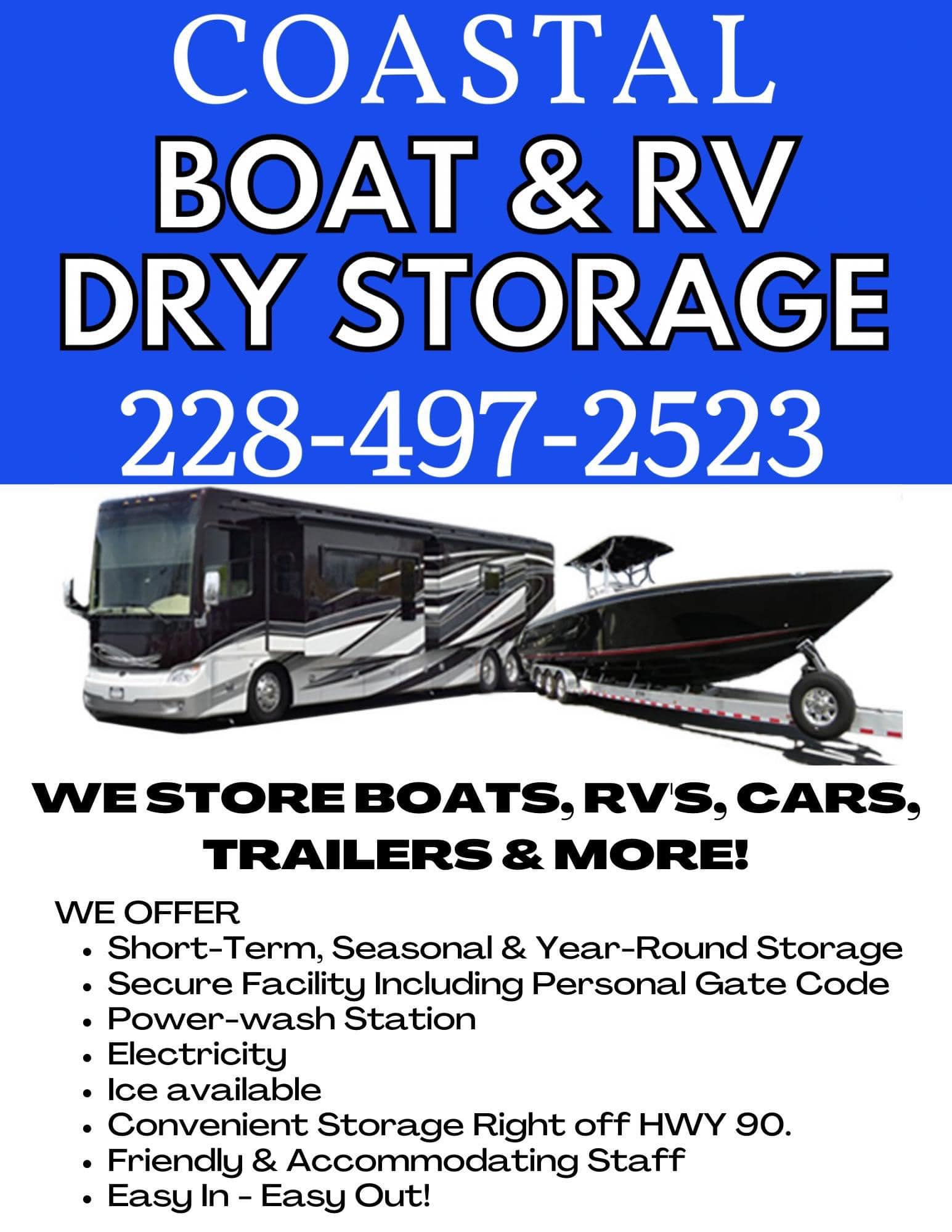 🚨NOW SERVING THE... - Coastal Boat & RV Dry Storage | Facebook
