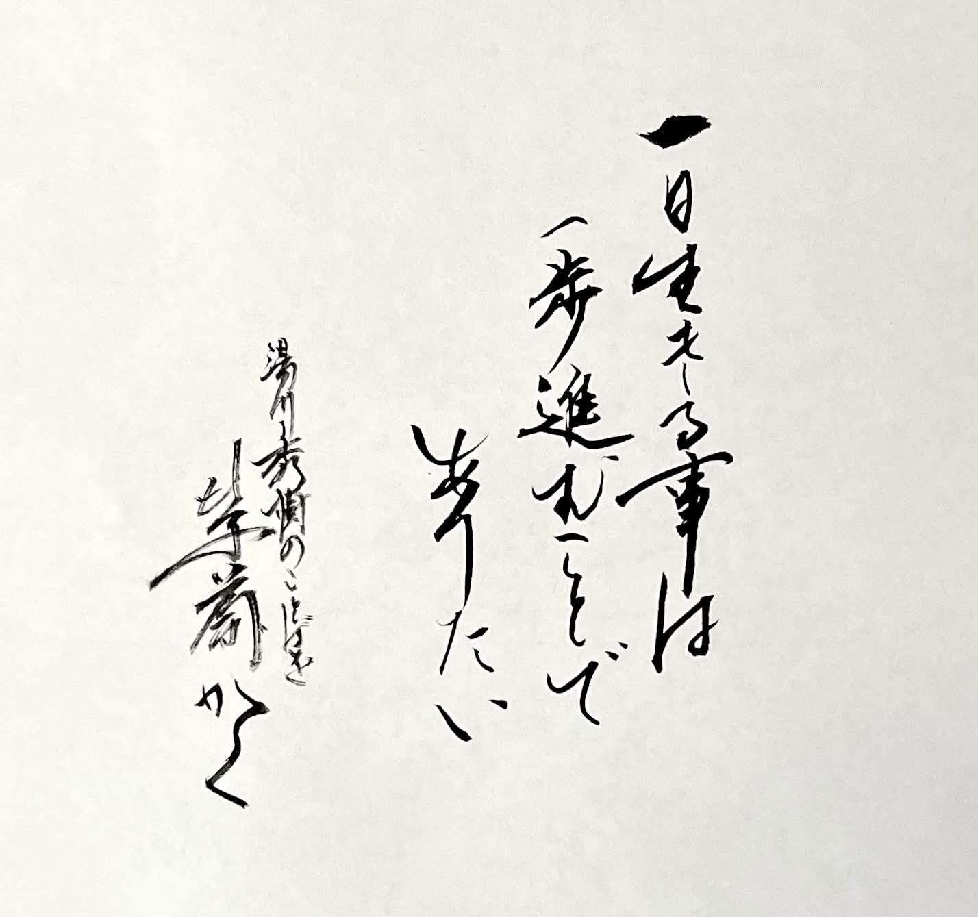 紫蘭（書道家） - 母の日に… 「念ずれば、花開く」 念ずれば花ひらく