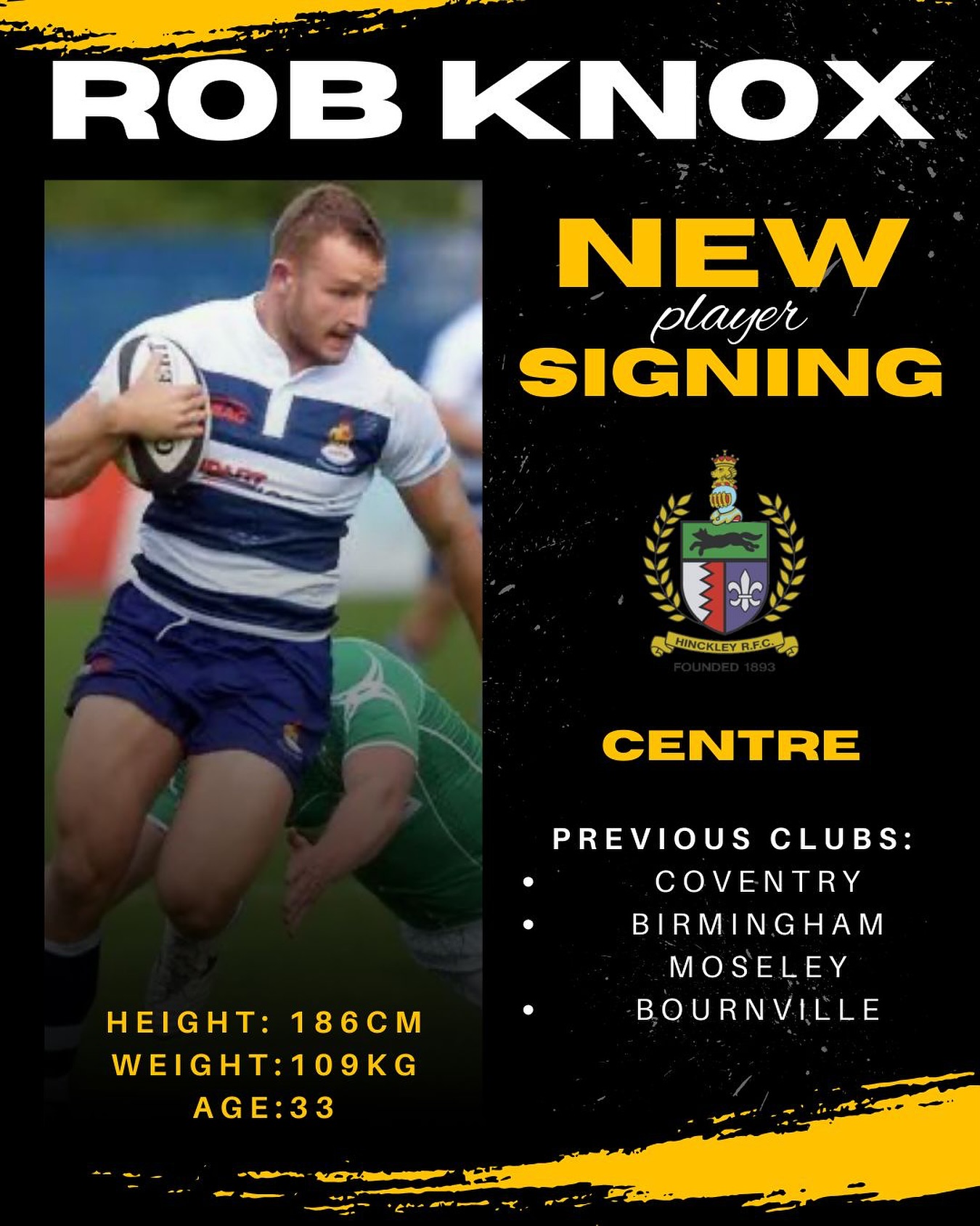 Hinckley - 🔥 New Signing Alert 🔥 We’re thrilled to welcome Rob Knox to ...