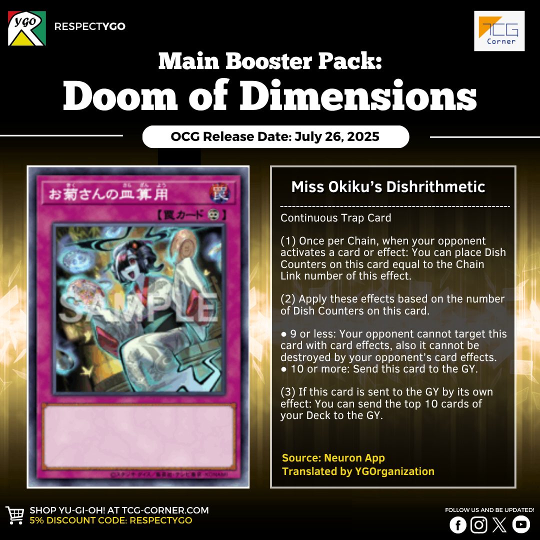 DOOD] A generic continuous Spell Card has been revealed in DOOM OF