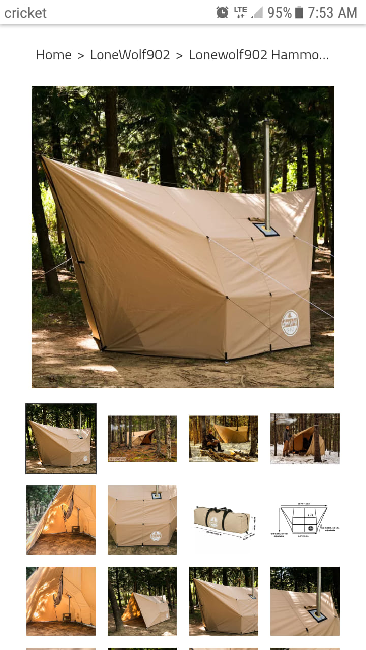 Lonewolf 902 rhombus hammock hot tarp review