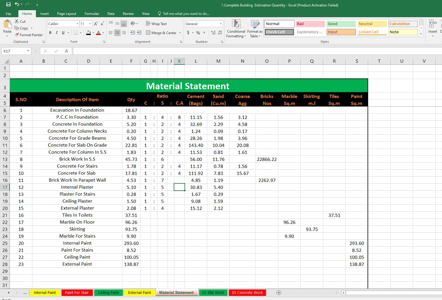 Civil Files - Top 10 Civil Engineering Excel Sheets (BOQ +... | Facebook