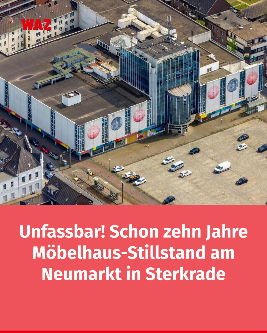 Seit zehn Jahren steht das einstige Finke-Möbelhaus in Sterkrade leer – und immer noch fehlt eine Perspektive für das Sorgenkind der Innenstadt. 👉 https://www.waz.de/lokales/oberhausen/article41142035