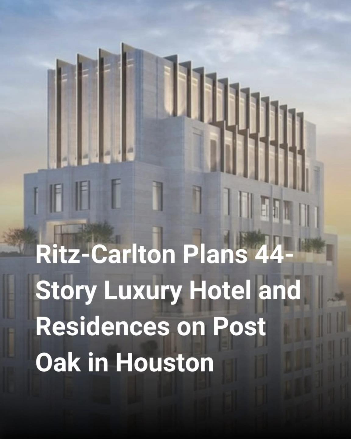 Brenda - 📢 Ritz-Carlton Residences Coming to Uptown Houston The Ritz ...