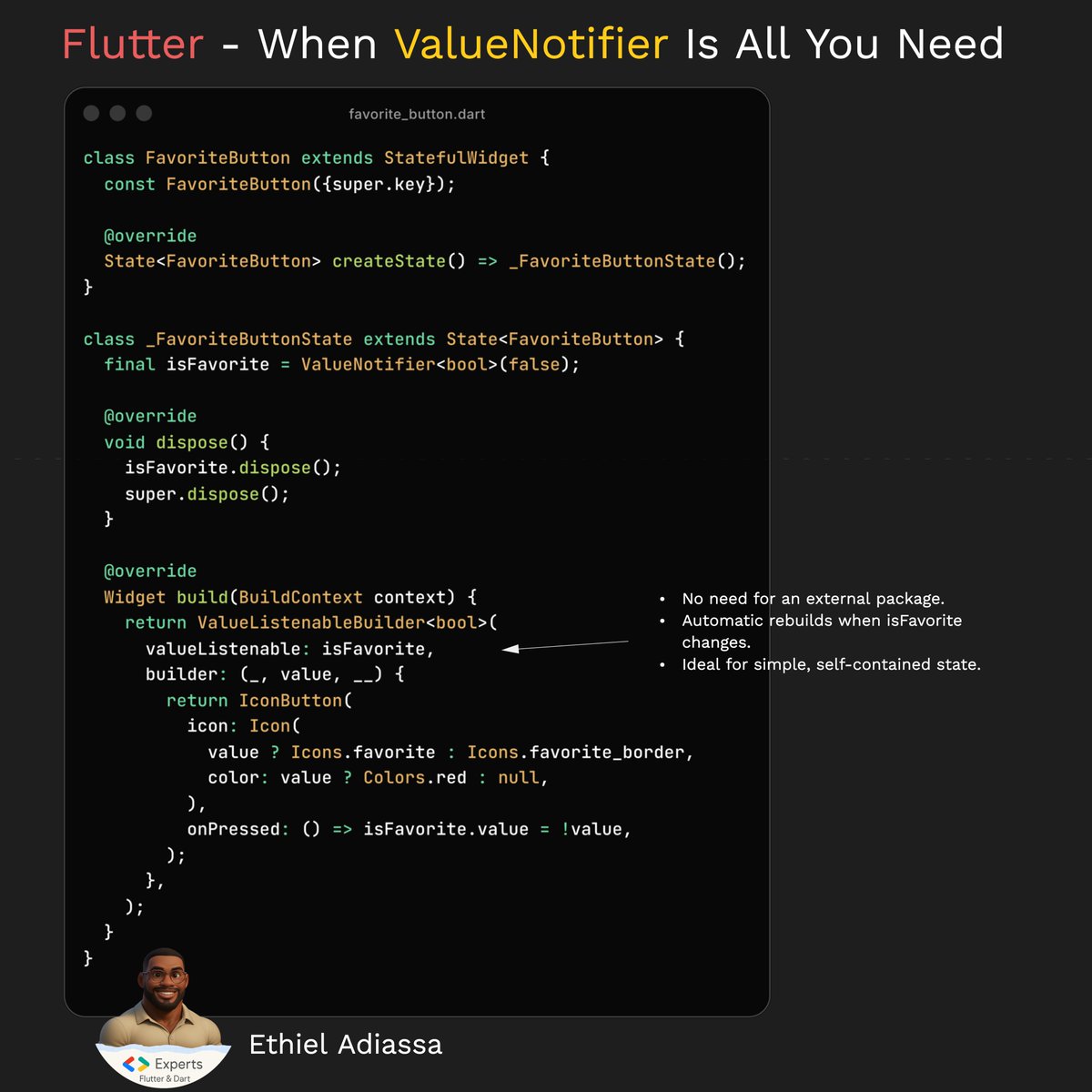 Flutter Vietnam | 💡Flutter tip - Not every state needs a framework ...