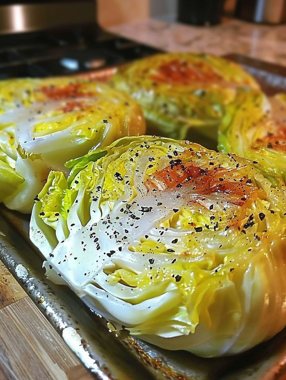 Vegan - Vegan baked cabbage steaks: Ingredients: 1 large head of ...