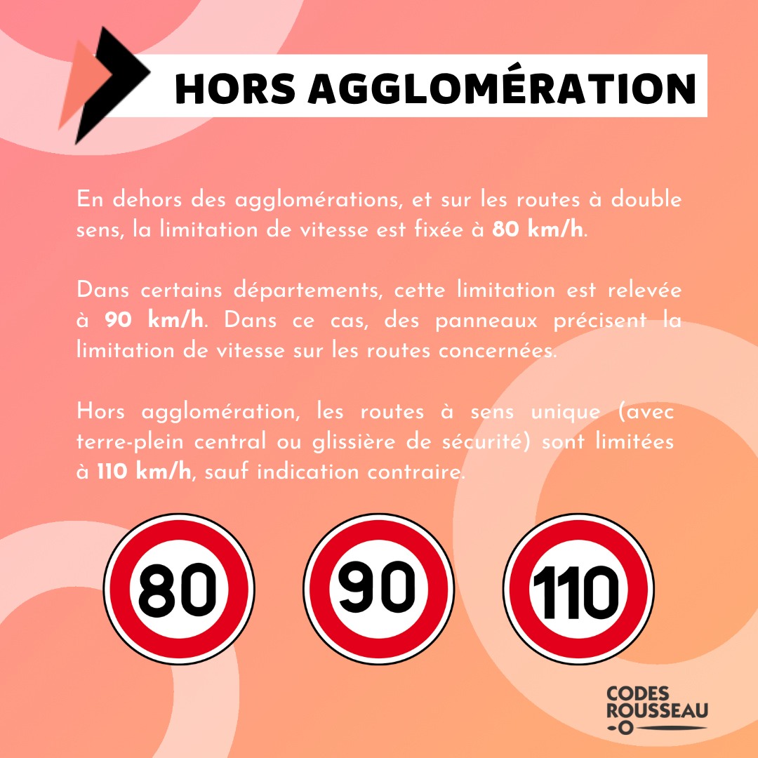 Codes Rousseau - 🚓 Comment se repérer dans les limitations... | Facebook