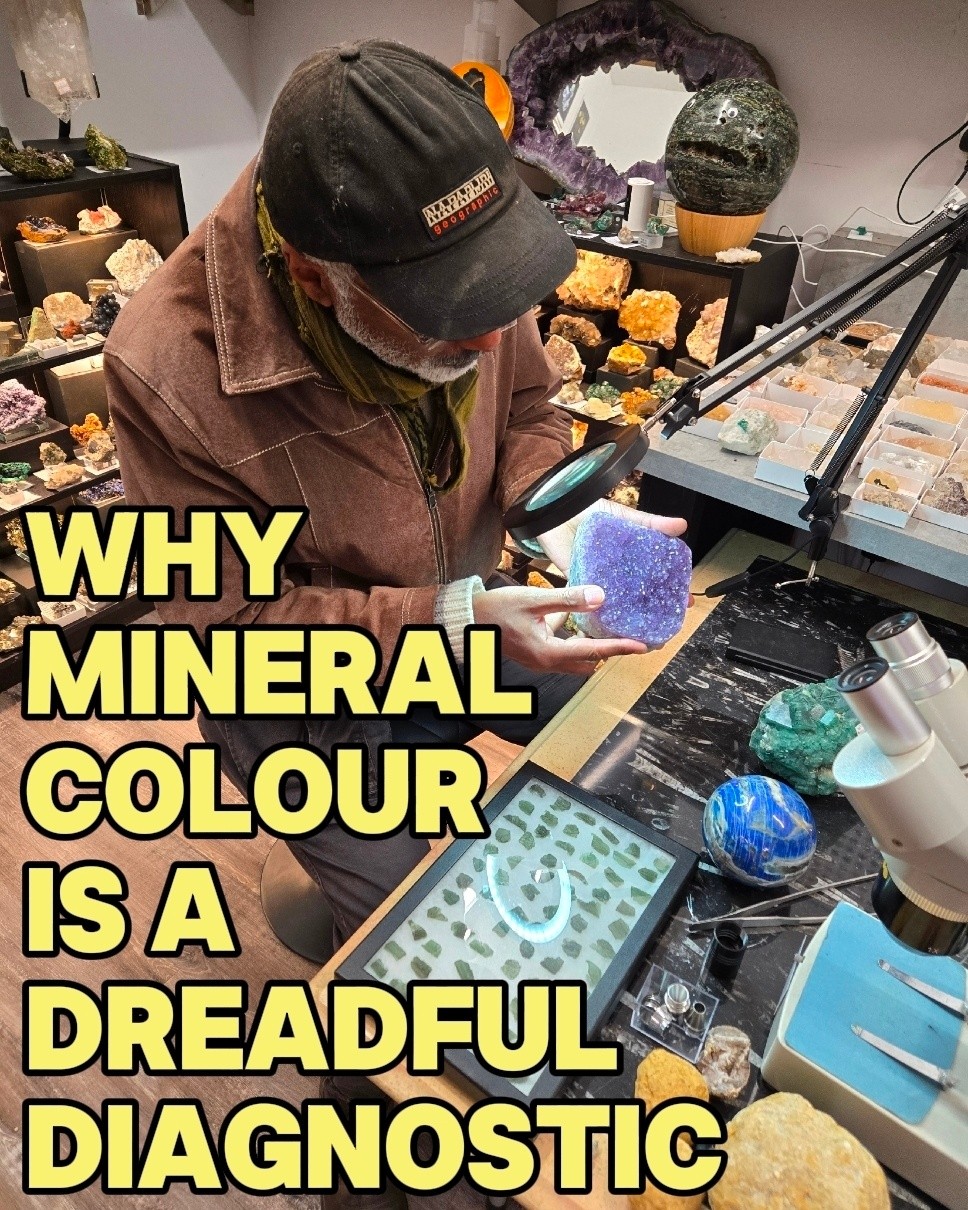 Is there a color chart for identifying minerals?