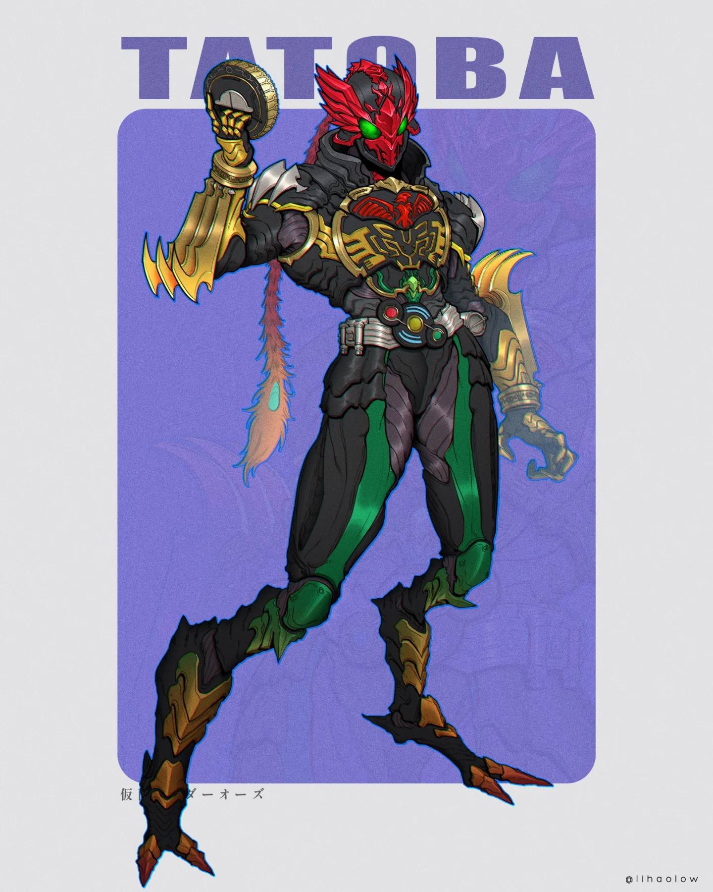 KAMEN RIDER OOO🎨 *Arte: @lihaolow✍️ #tokusapiens