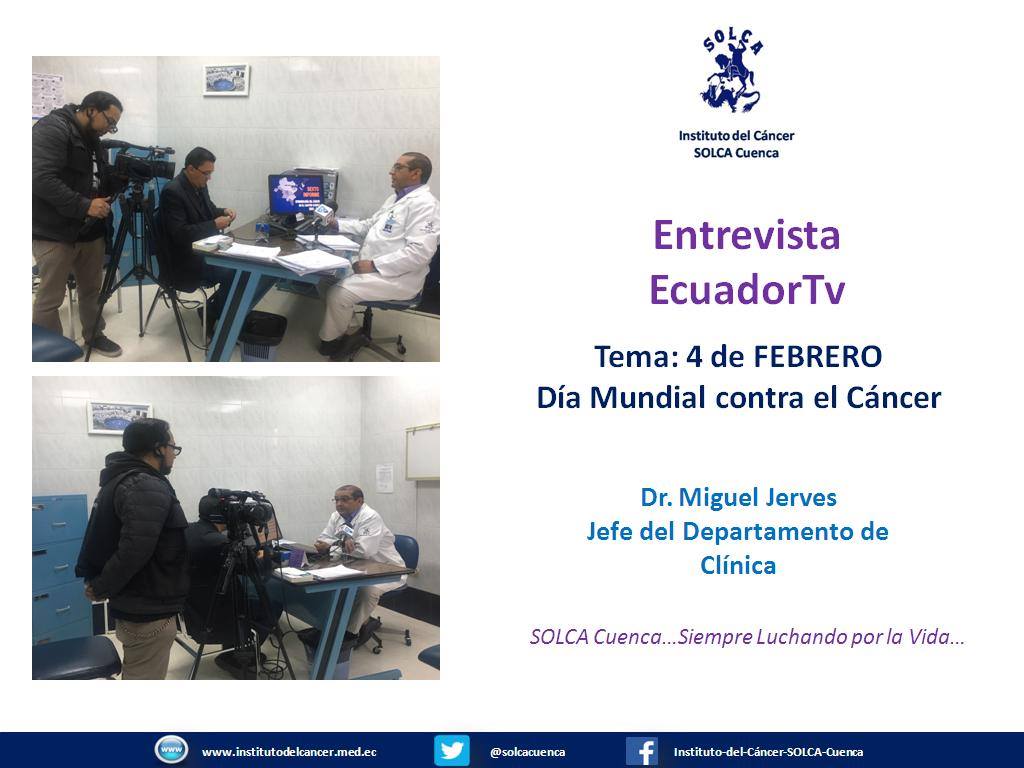 CAMPAÑA DE DIFUSIÓN EN... - Instituto del Cáncer SOLCA Cuenca | Facebook