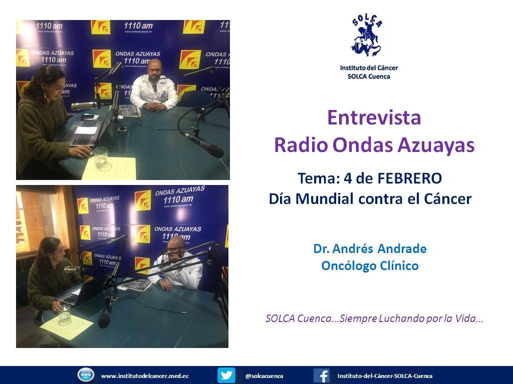 CAMPAÑA DE DIFUSIÓN EN... - Instituto del Cáncer SOLCA Cuenca