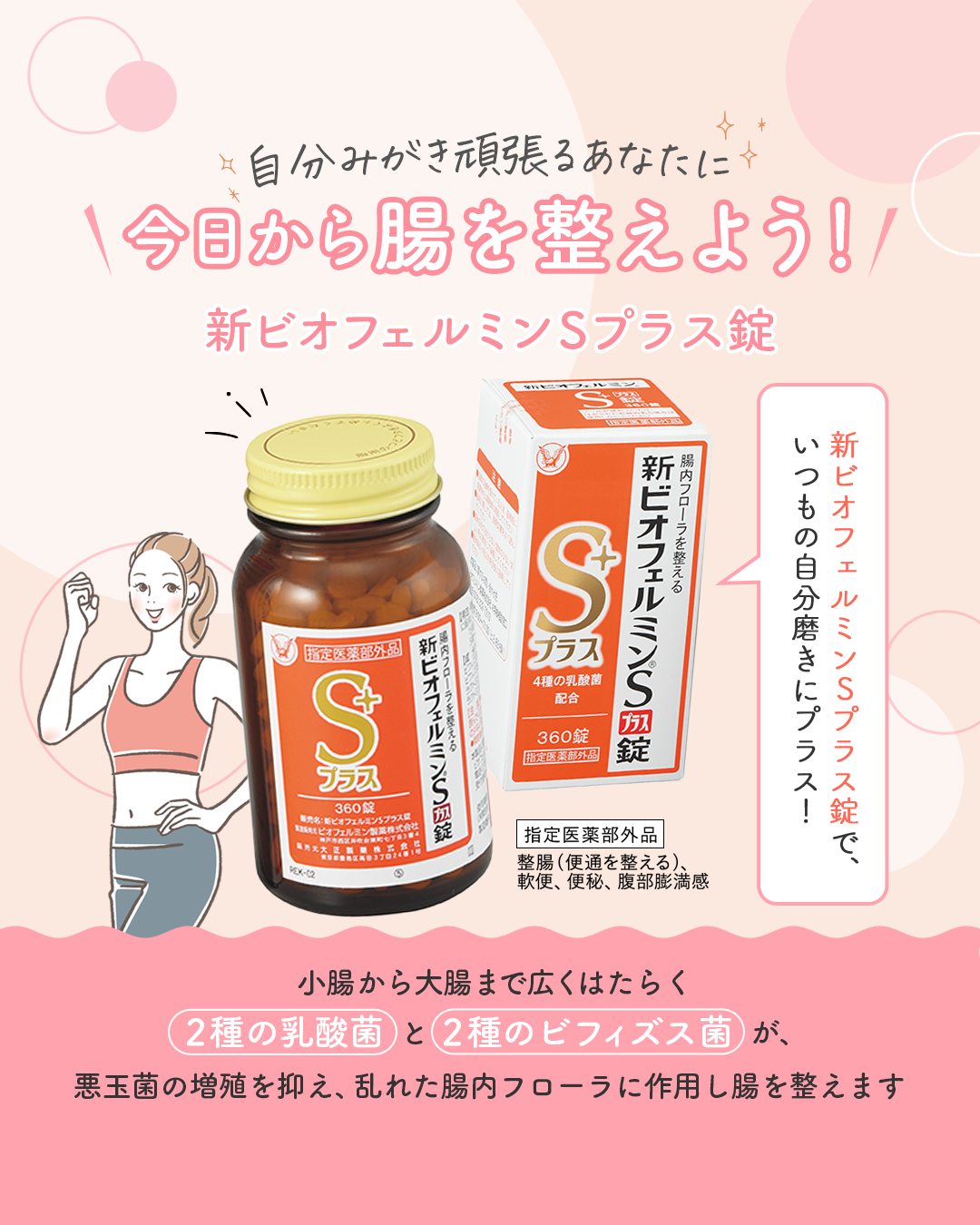 大正製薬 新ビオフェルミンSプラス錠 360錠×2箱550錠×2