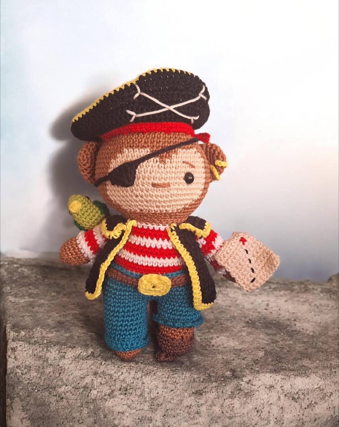 Crochet De Pirate Avec Corde Bleue – Accessoire Costume Réaliste Pour Fêtes Thème Et Déguisements