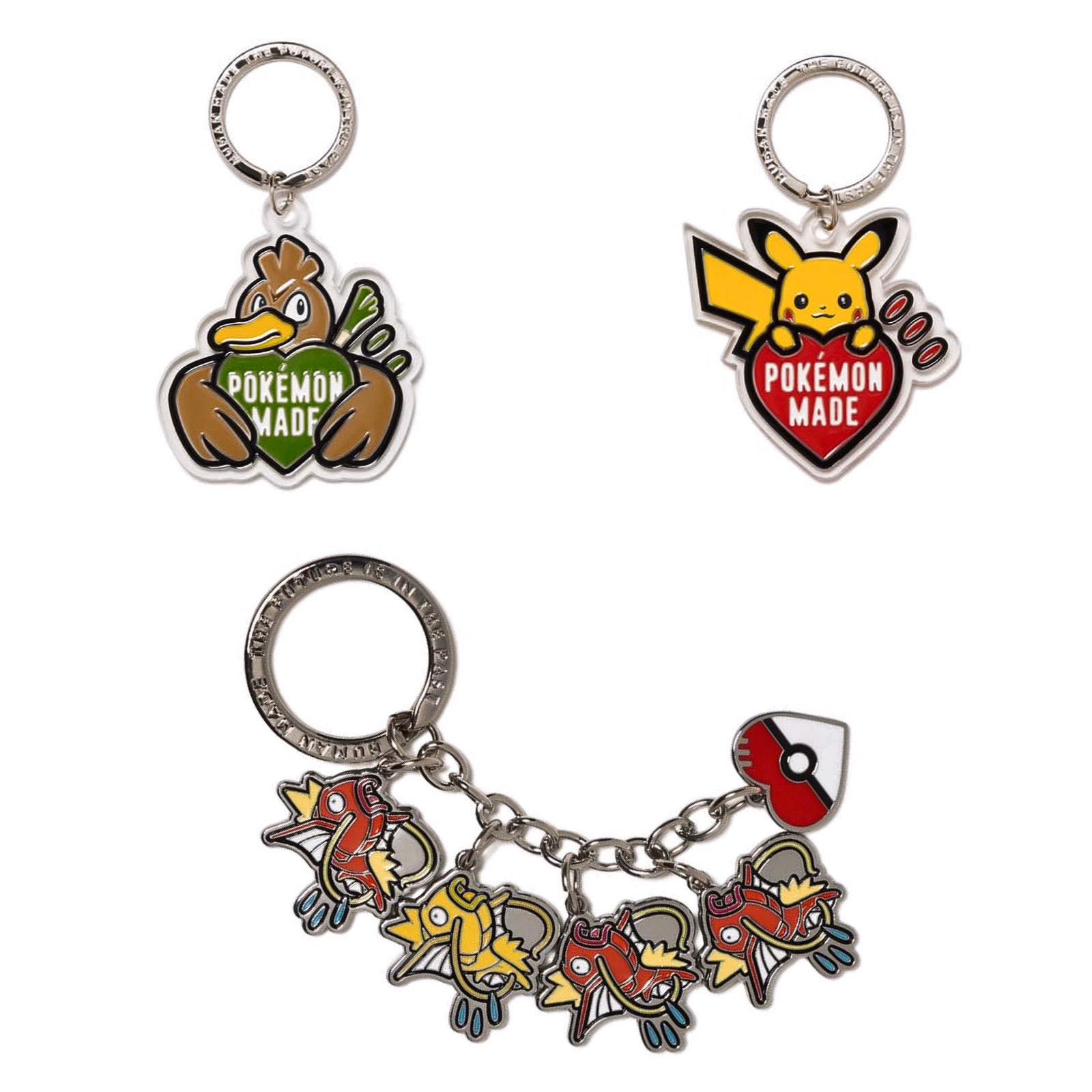 Human Made x Pokemon Made Key Ring Kamonegi $399、Pikachu $450 