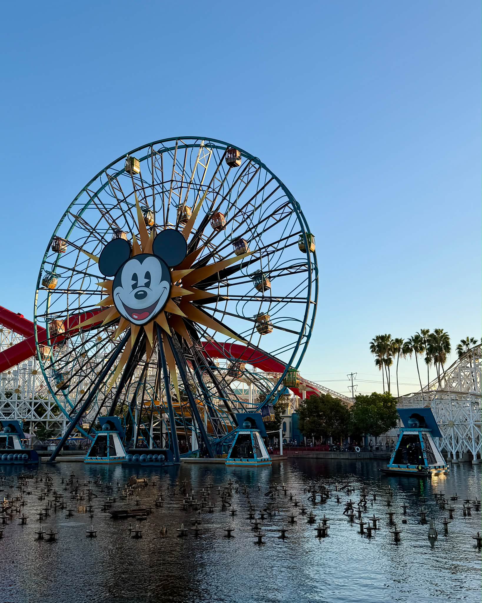 World of Color projector cleaning at Disney California Adventure