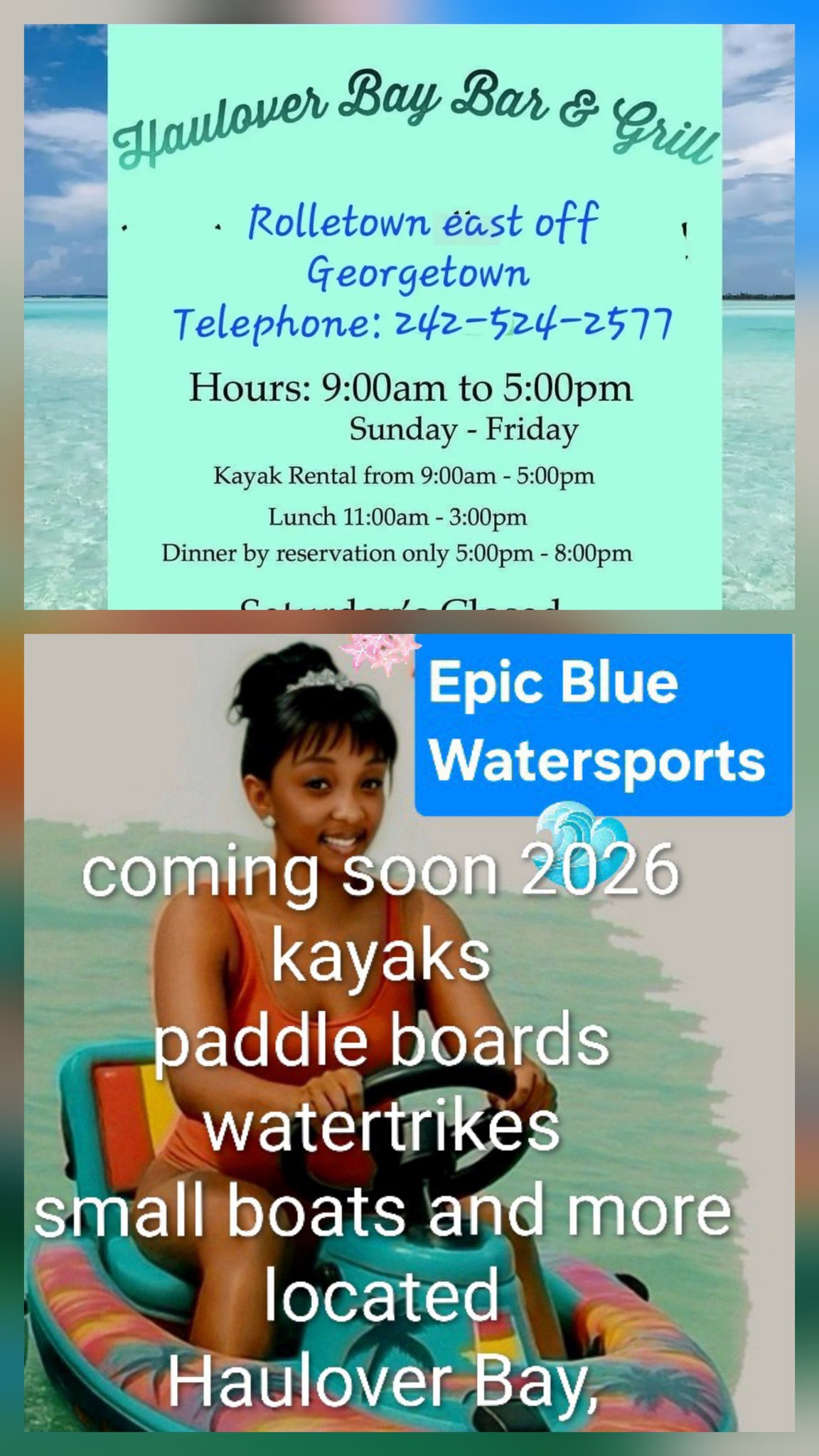 Haulover Bay Bar & Grill Restaurant | Georgetown