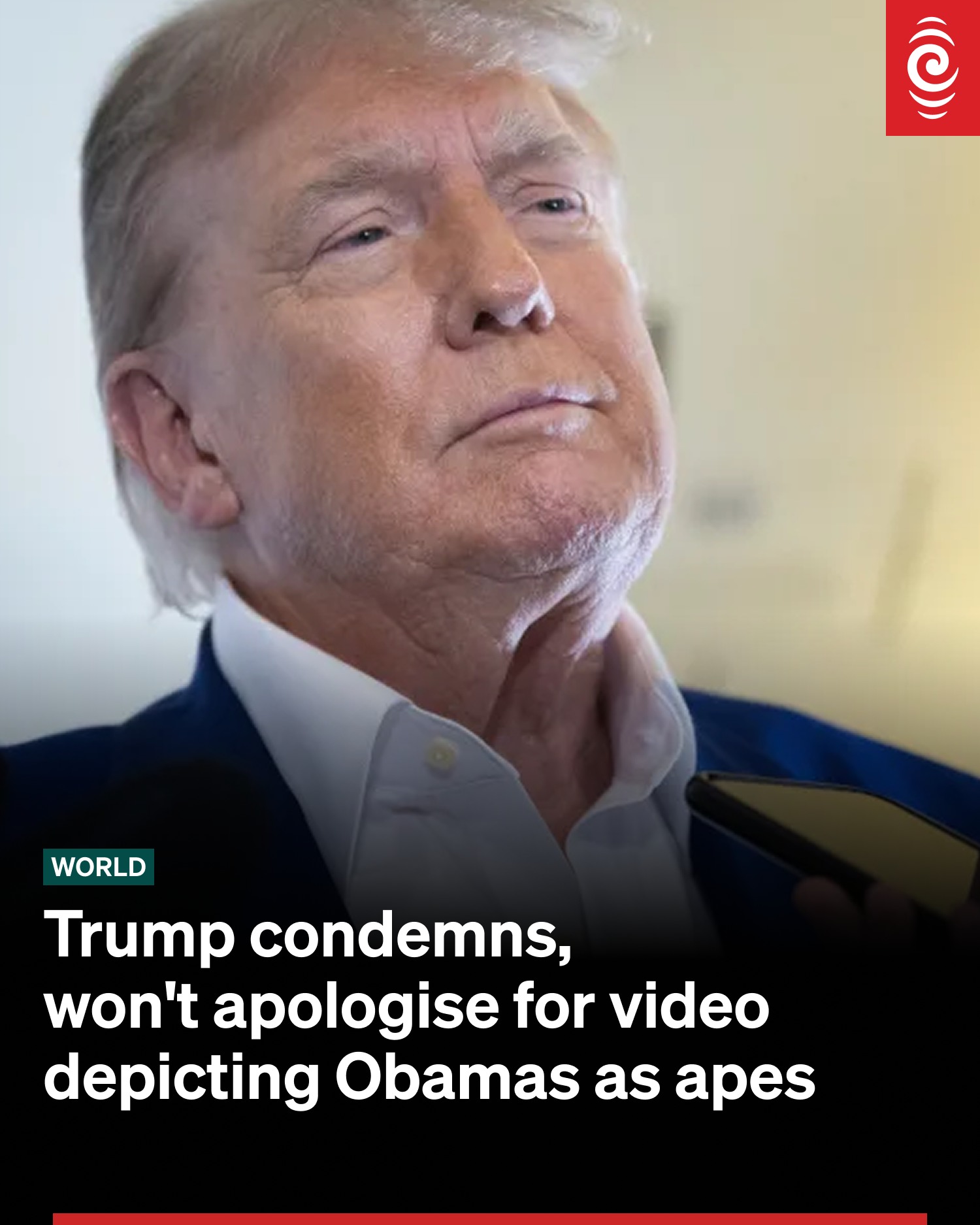RNZ - The White House first defended the racist post on Friday, then ...