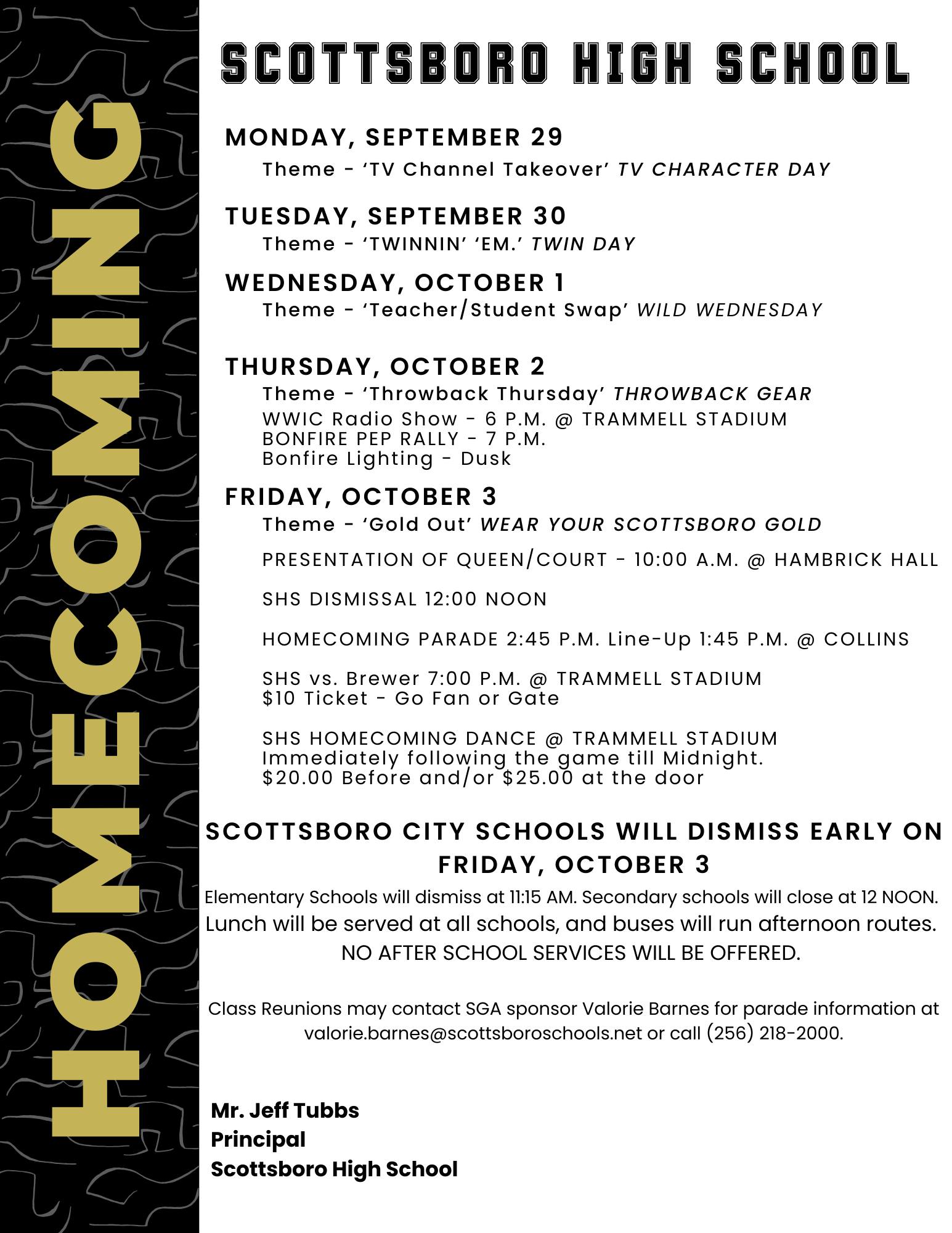 Join us on October 3rd as the... - Scottsboro City Schools | Facebook