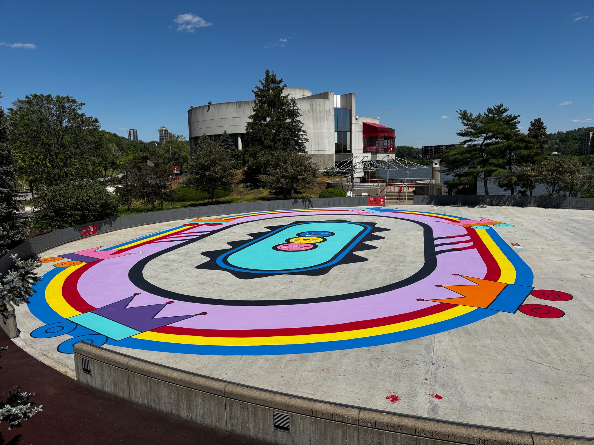 Cincinnati's Sawyer Point skate rink mural unveiling