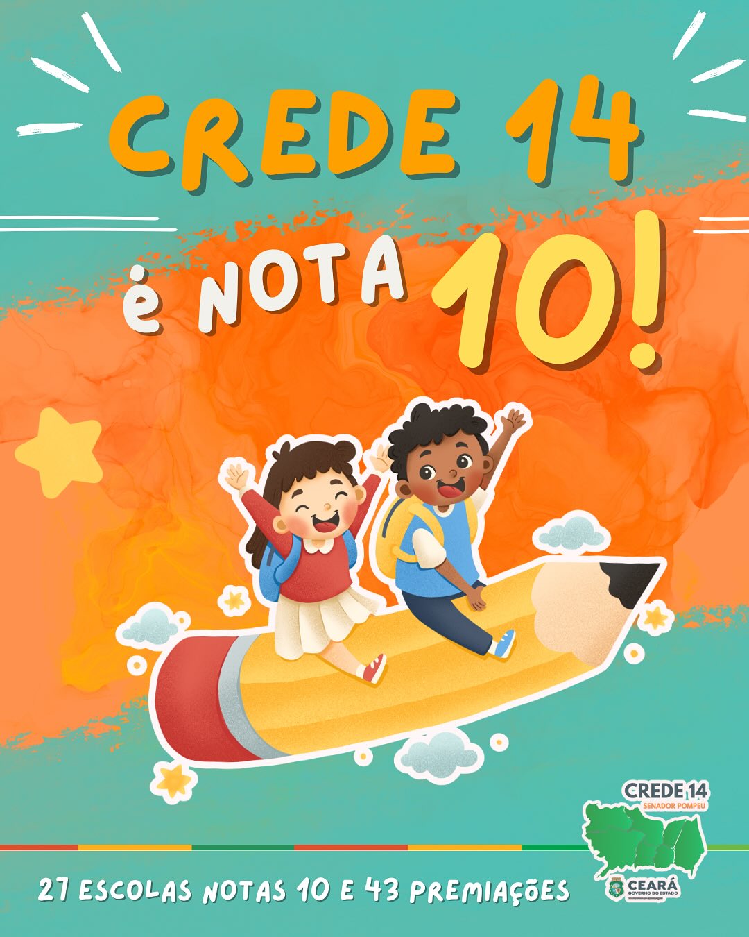 🎉 CREDE 14 é Nota 10! 🎉 Com... - CREDE 14 - Senador Pompeu | Facebook