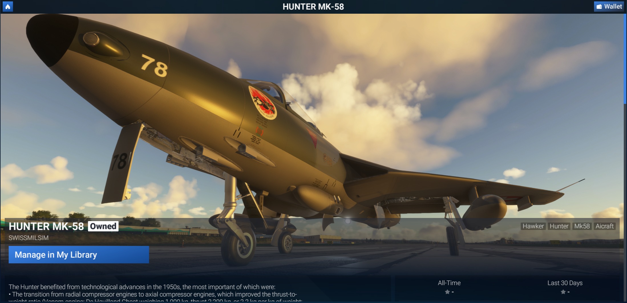 Swissmilsim - Starting today, our Hunter MK-58 is... | Facebook