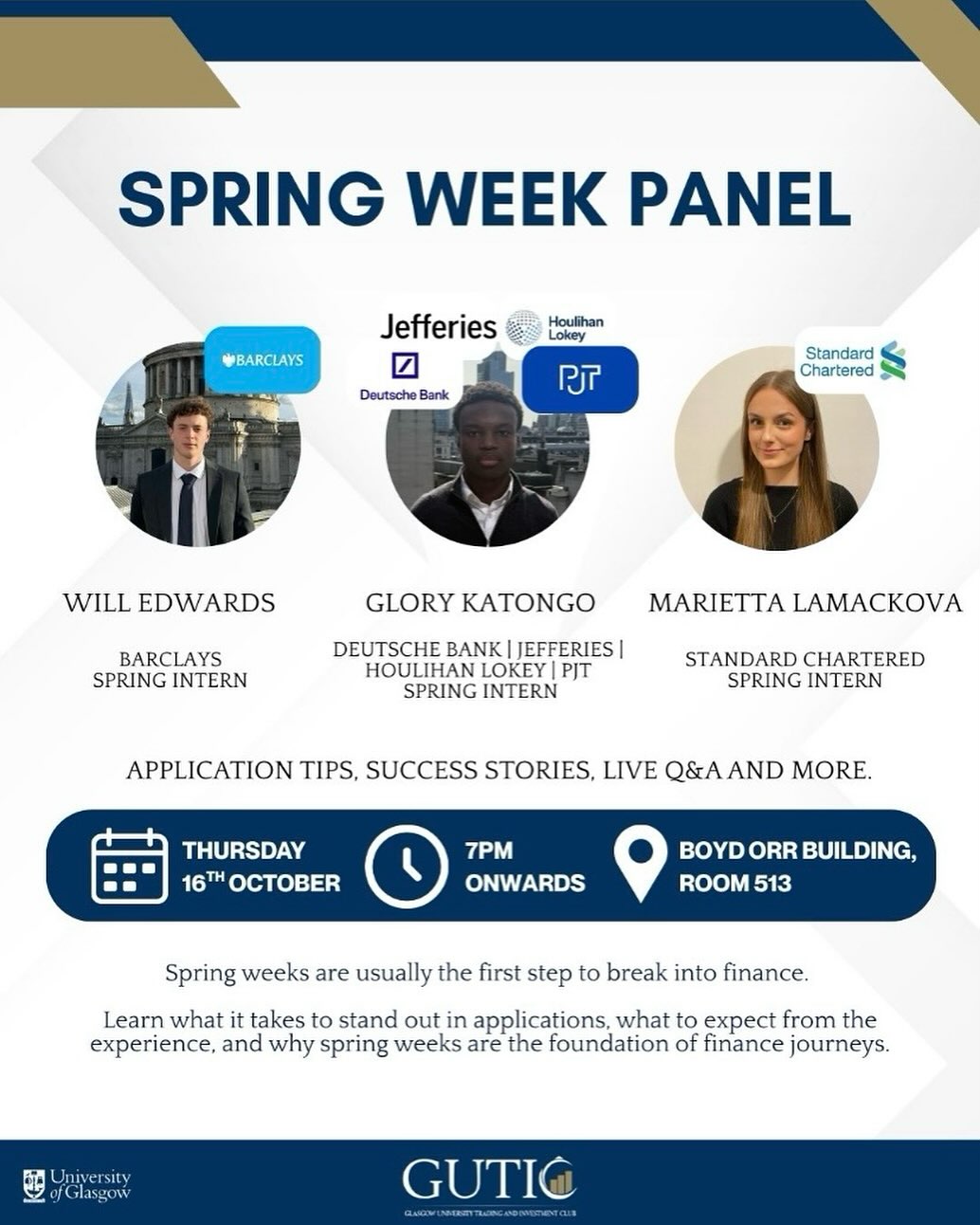 Glasgow - Following on from our successful Internship Panel, we’re ...