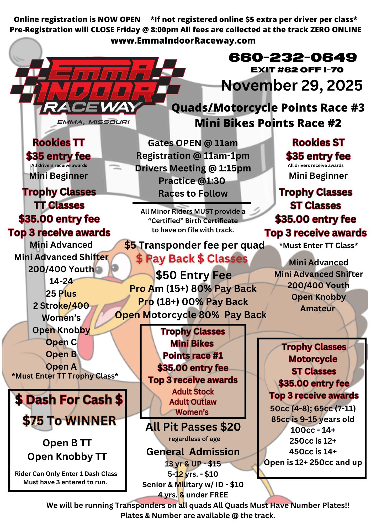 Pre-registration is now OPEN for... - Emma Indoor Raceway | Facebook