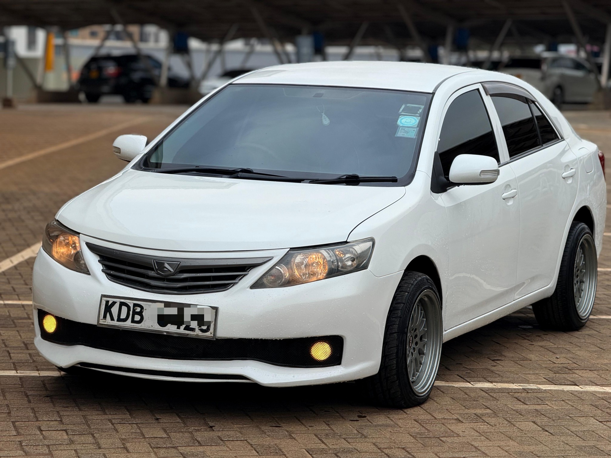 Toyota Allion silver 2017-2018 rental Dhaka