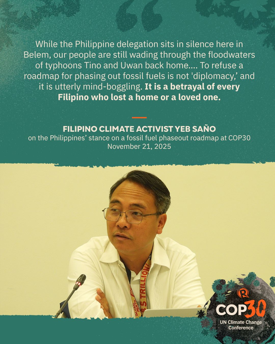 Rappler - IF WE TAKE CARE OF NATURE, NATURE WILL TAKE CARE OF US As ...