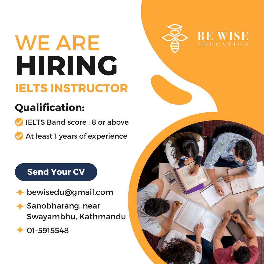 Be - 📢 We're Hiring! 🌍 Join our team as an IELTS Instructor🎓 Position ...