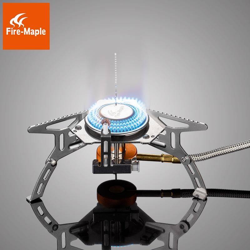 équipement Randonnée Léger Réchaud Camping Portable DZRZVD - 5800W - Allumage Piézo - Compatible Butane/Propane Réchaud Pliable Léger