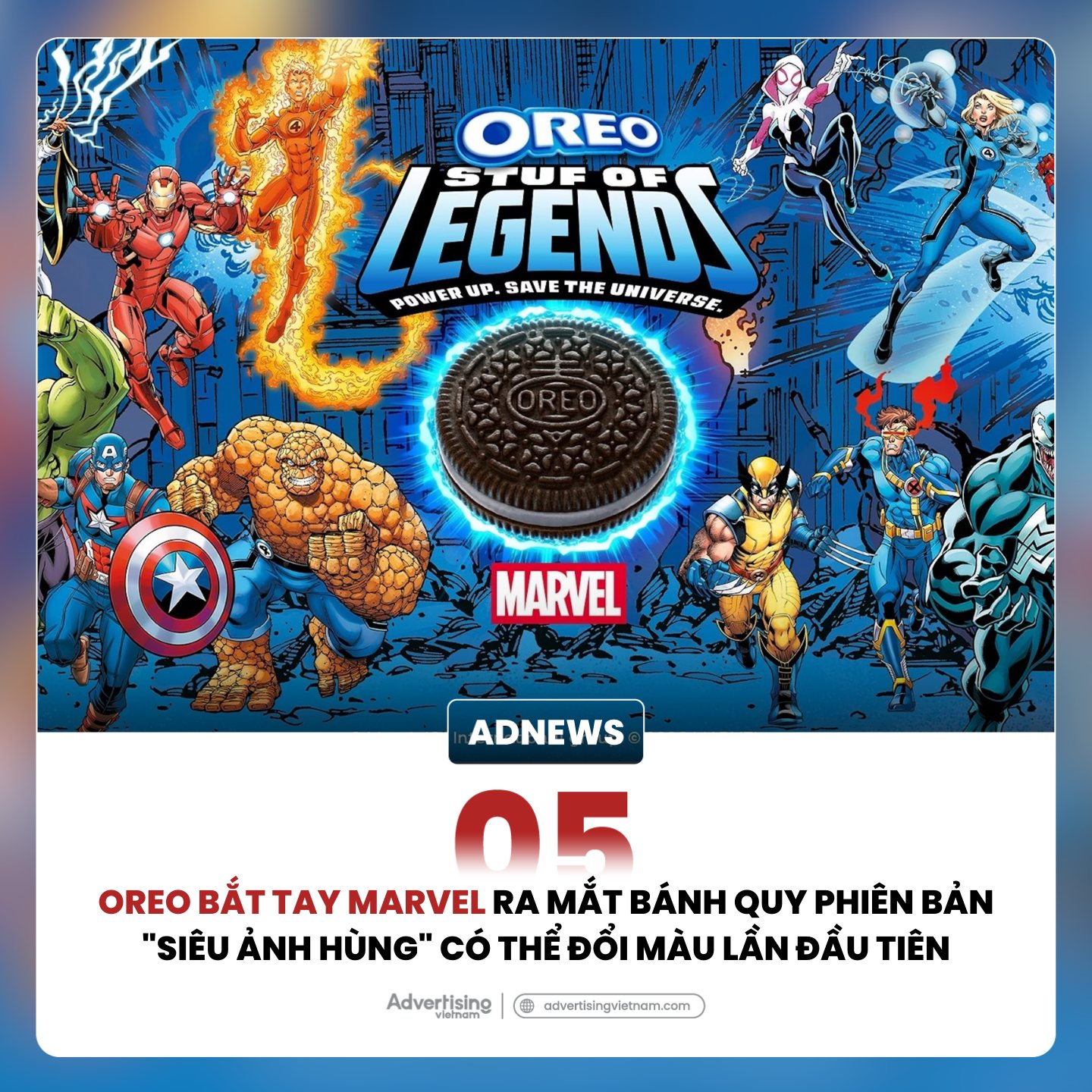 Advertising - 5. OREO BẮT TAY MARVEL RA MẮT BÁNH QUY PHIÊN BẢN 
