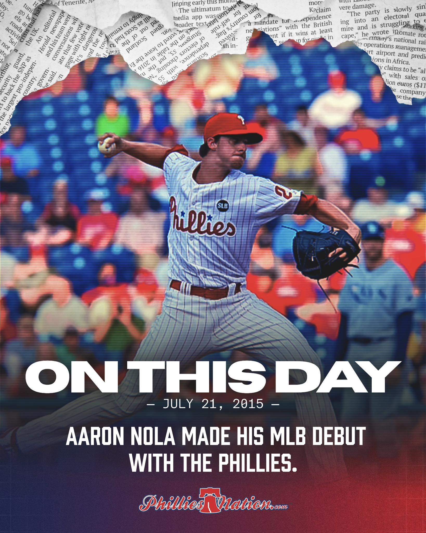 First pulled card from 1980s pack, Aaron Nola Phillies