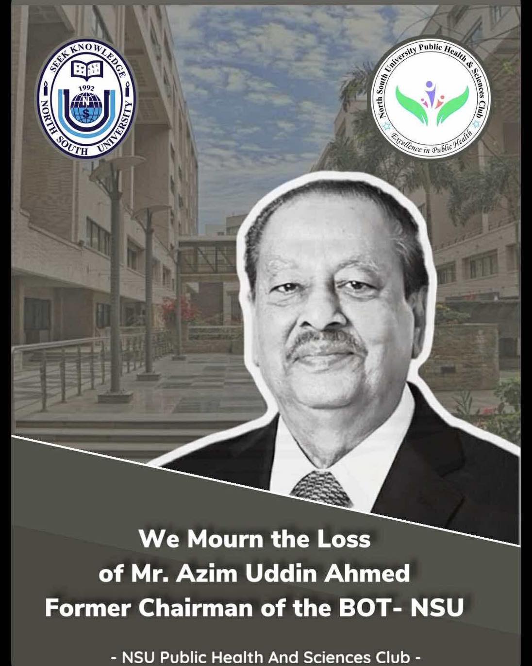 NSU - We are deeply saddened to hear about the passing of Mr. Azim ...