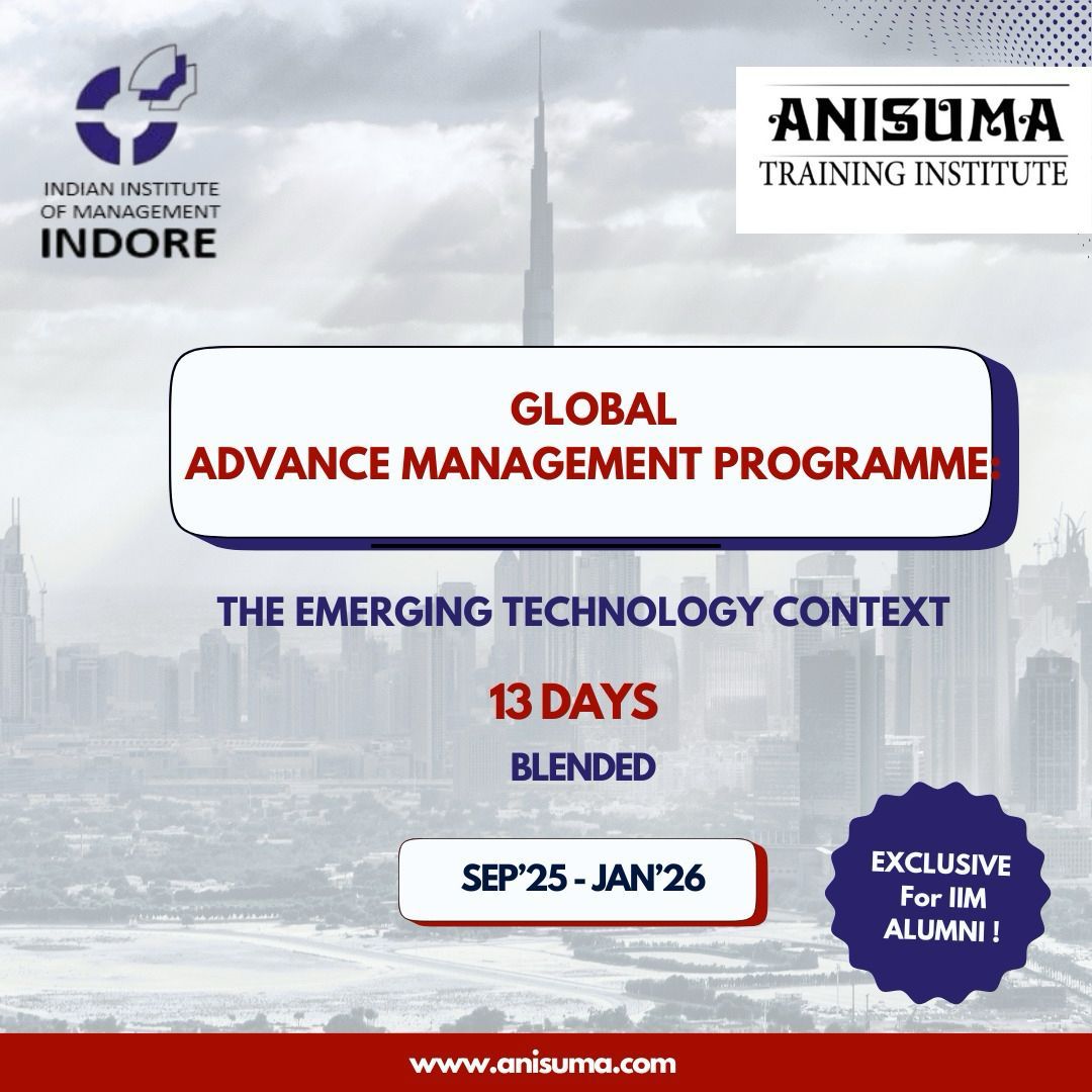 Anisuma - 🚀 Launching Exclusive for IIM Alumni! The Global Advance ...