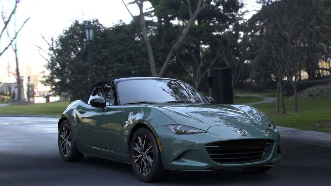 For the 2027 model year, Mazda will offer a new Zinc Green
