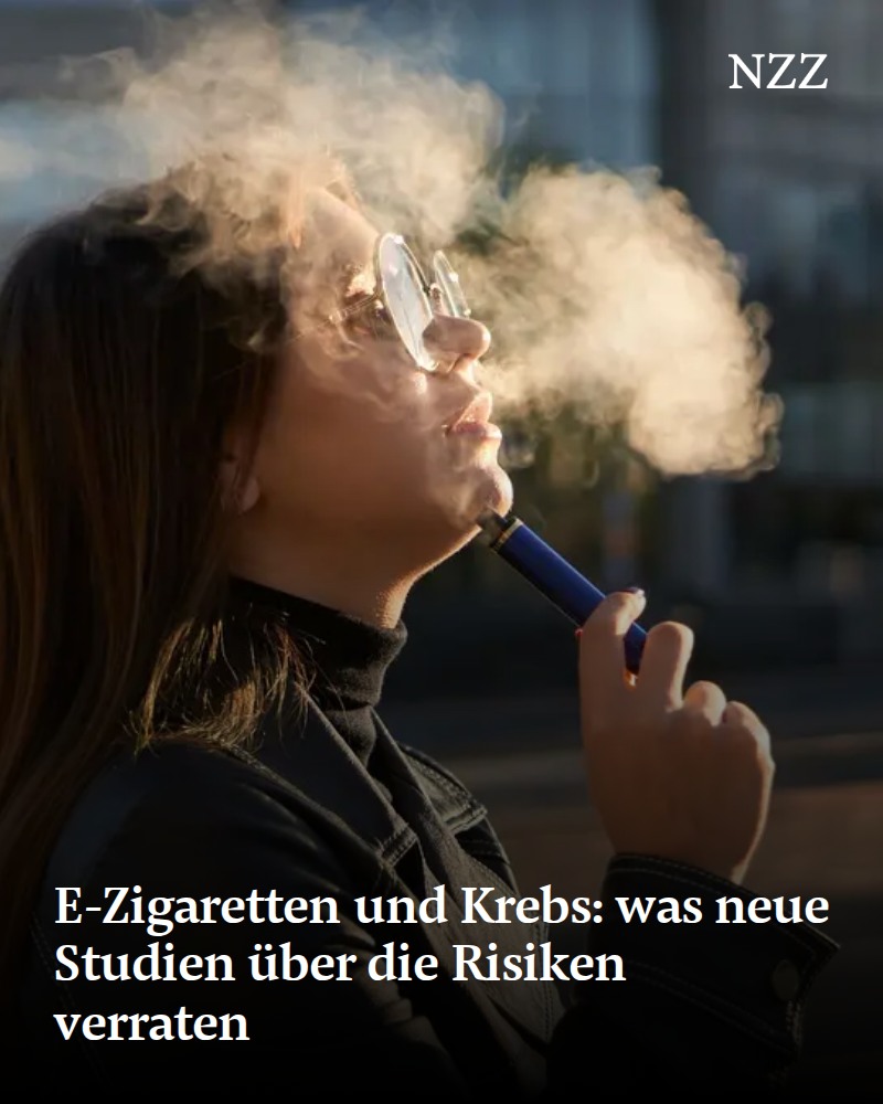 Eine neue Studie zeigt, E-Zigaretten sind womöglich krebserregend. Ute Mons  vom Krebsforschungszentrum in Heidelberg erklärt, was Raucher wissen  sollten. Artikel in den Kommentaren ⬇️