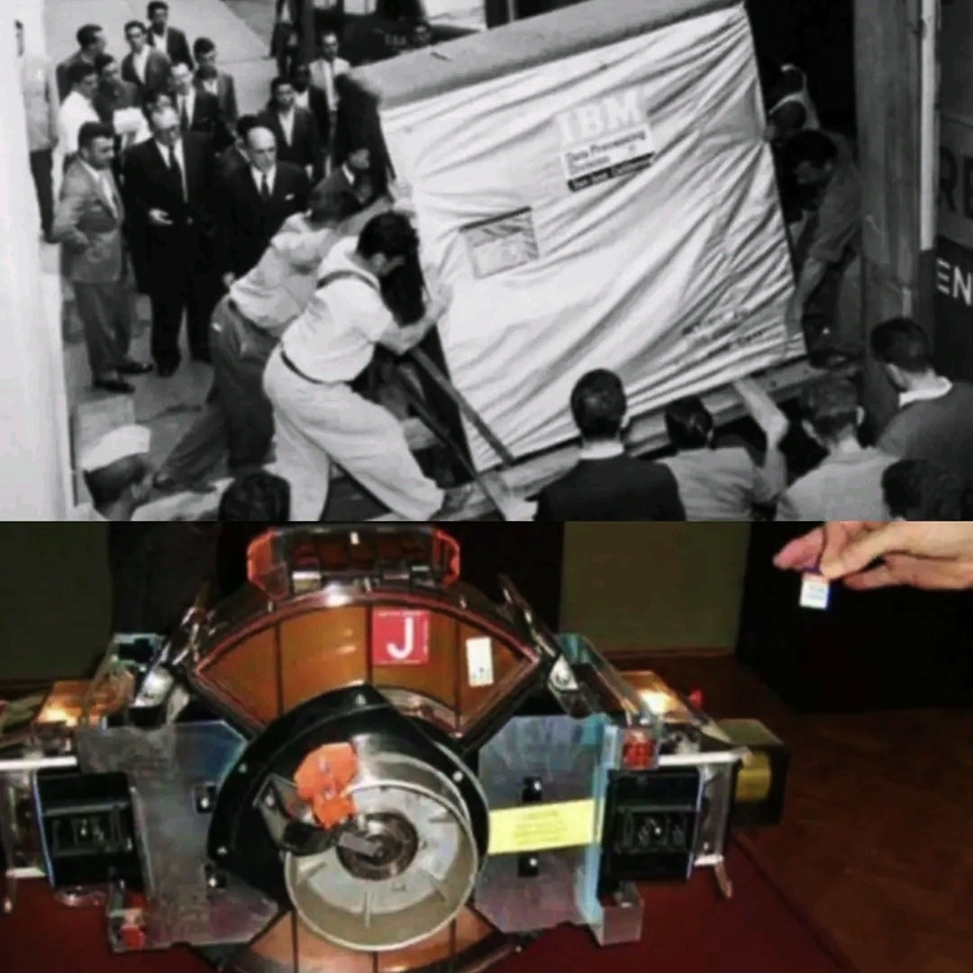 THis - 5MB from 1965. 1GB from the 1980s. And now SD cards can go up to ...