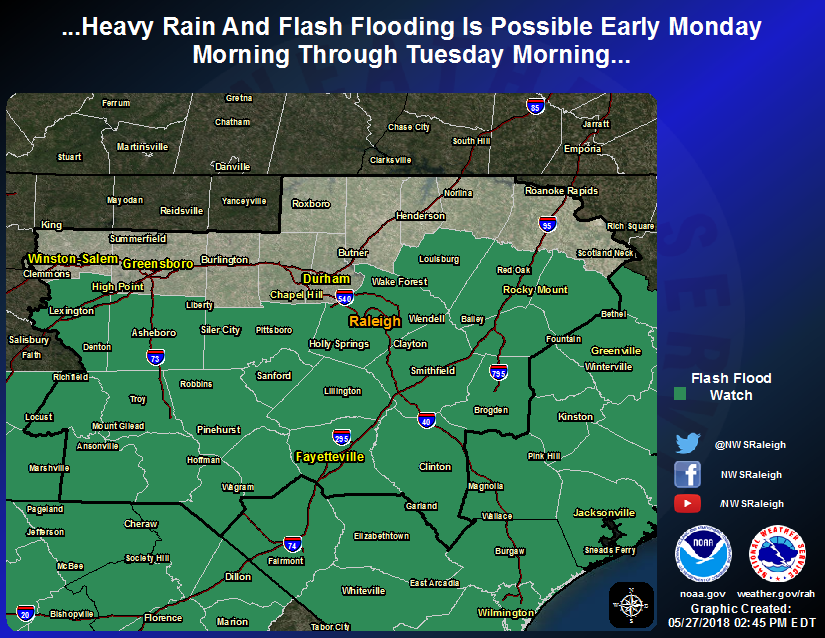 The Flash Flood... - US National Weather Service Raleigh NC | Facebook