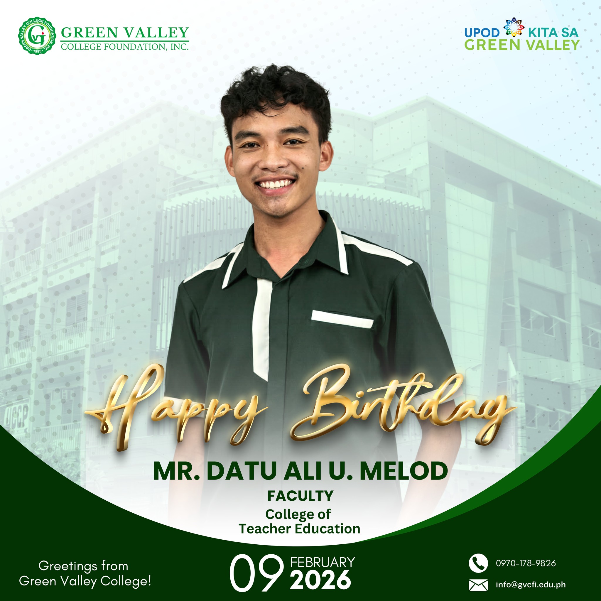 Green - 𝐇𝐀𝐏𝐏𝐘 𝐁𝐈𝐑𝐓𝐇𝐃𝐀𝐘, 𝐒𝐈𝐑 𝐀𝐋𝐈! 🔰 Sending you birthday wishes wrapped ...