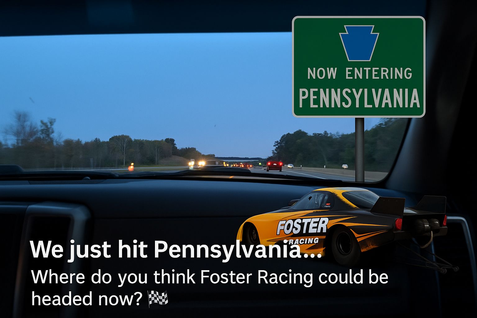 Foster Racing - We just rolled into Pennsylvania 🚗💨 Where... | Facebook