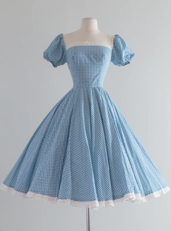classic scrimshaw dress Iconic 1950s gingham by Carolyn Schnurer Ann mashburn