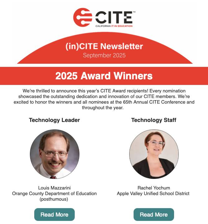 The September... - CITE Serving Technologists in Schools | Facebook