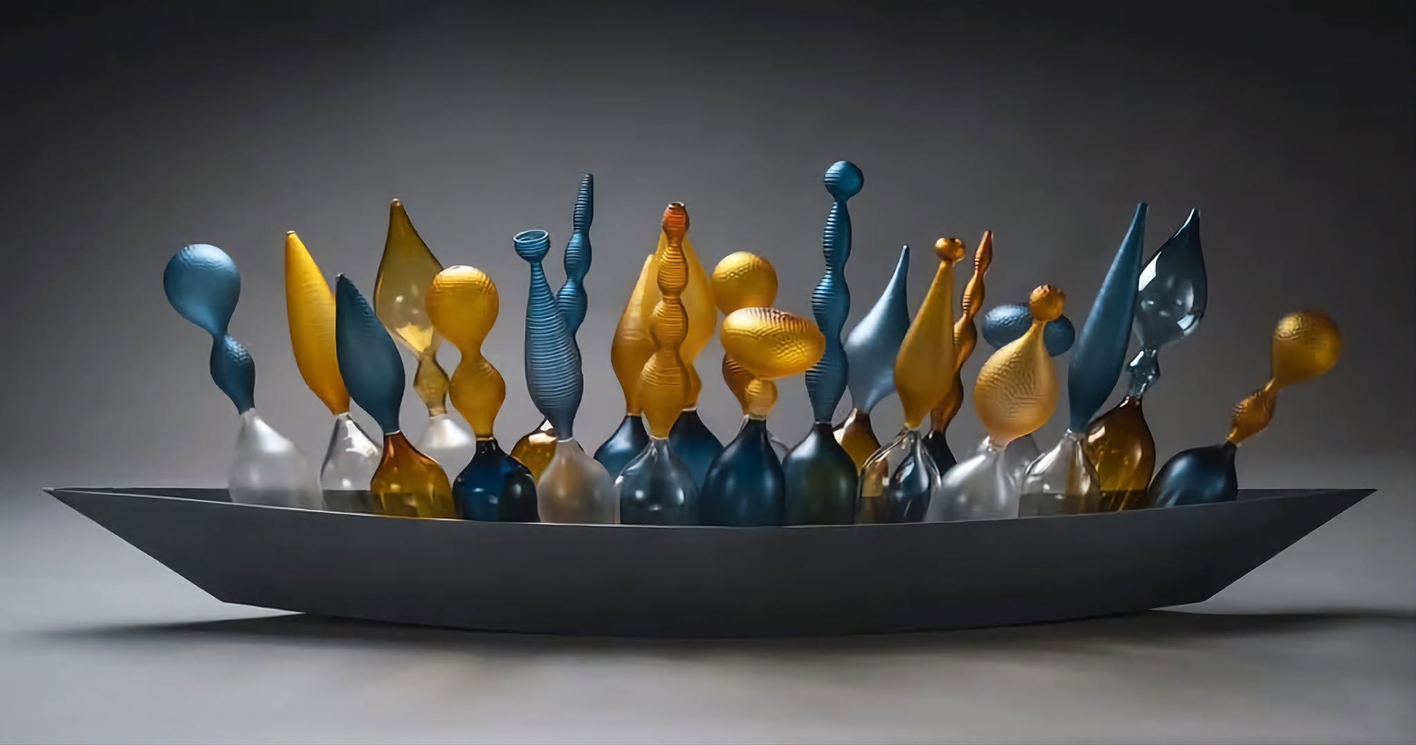 Philip Baldwin and Monica Guggisberg, glass artists sculptors