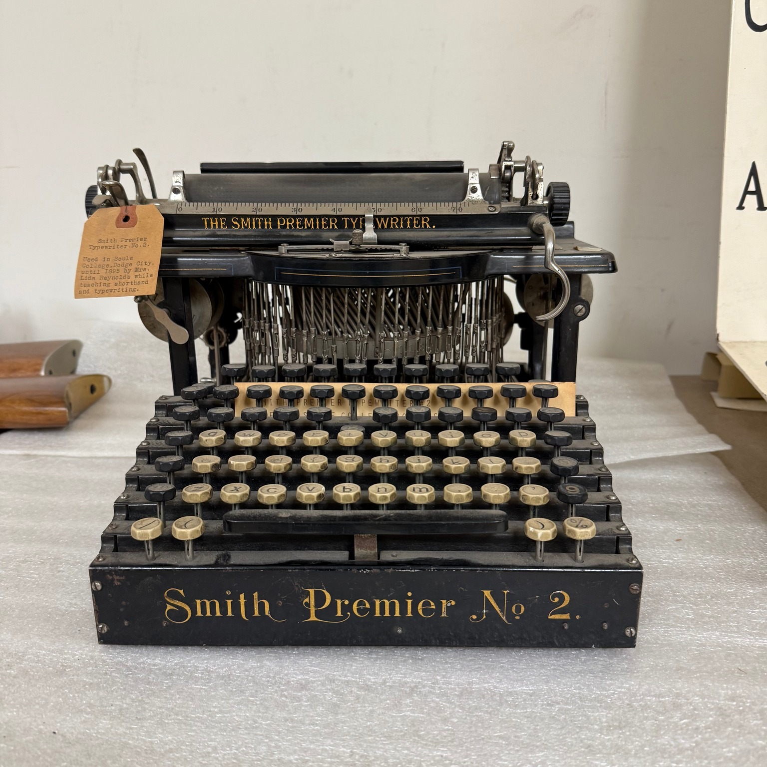 Smith Premier Typewriter Co check from 1896